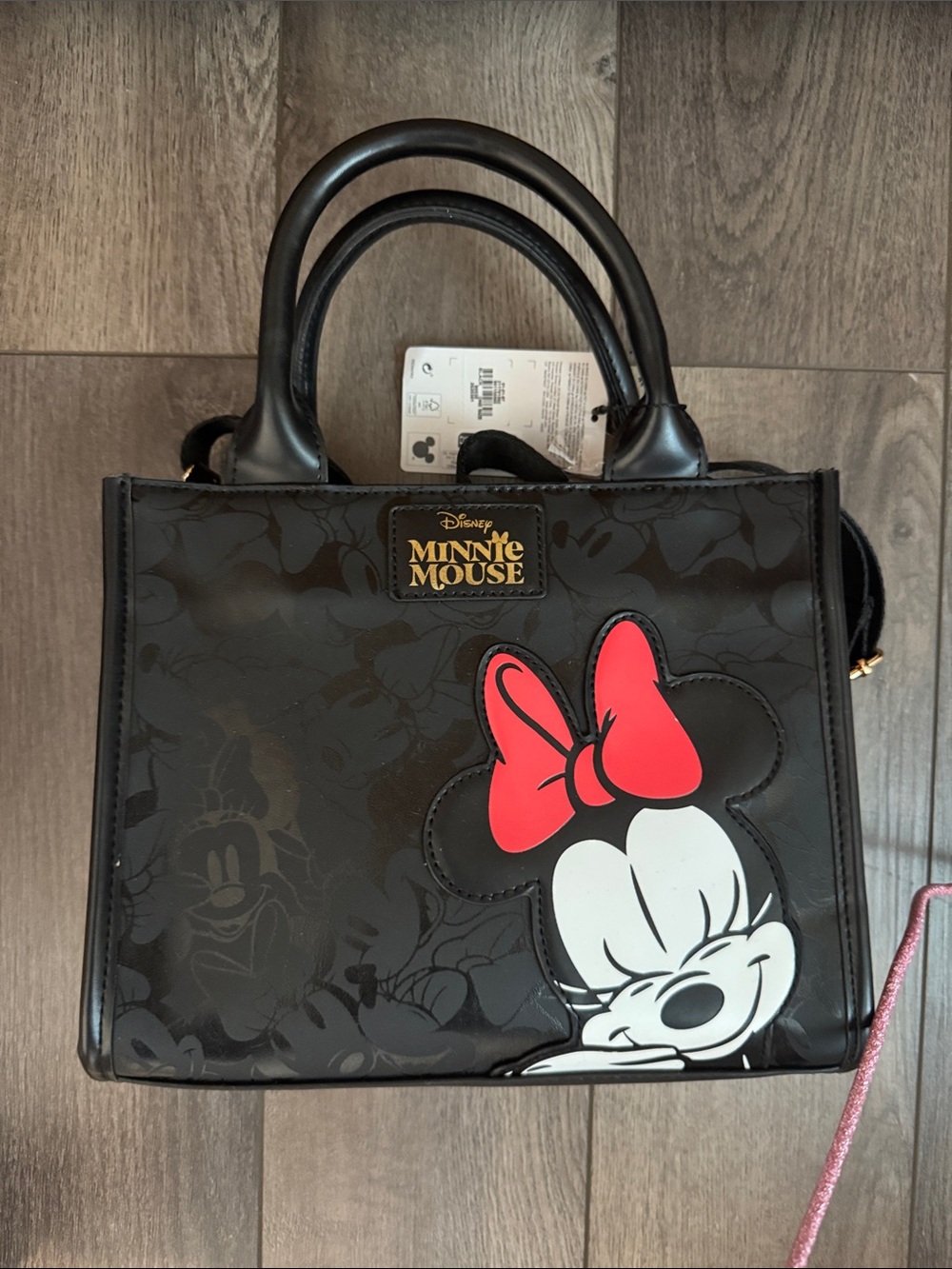 Disney Minnie Primark Black Tote with Red Bow purse handbag